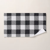Plat gris | Serviette Checkers (Serviette à main)
