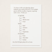 Plat mariage préférence Cartes jaune ressort (Dos)