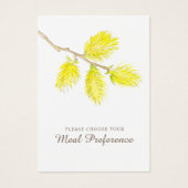 Plat mariage préférence Cartes jaune ressort (Devant)