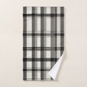 Plat monochrome noir moderne (Serviette à main)