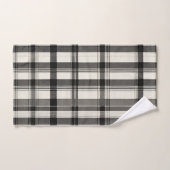 Plat monochrome noir moderne (Serviette à main)