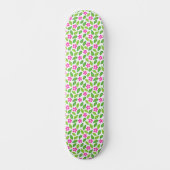 Plat Retro Rose Floral Pattern Girls Skateboard (Recto)