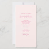 Plat vlak voor elegante trouwuitnodiging (Achterkant)