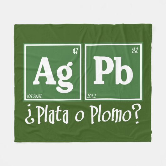 Plata o plomo fleece deken (Voorkant (Horizontaal))