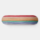 Plate de skateboard à rayures multicolores (Horz)
