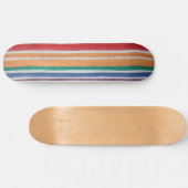 Plate de skateboard à rayures multicolores (Horz)