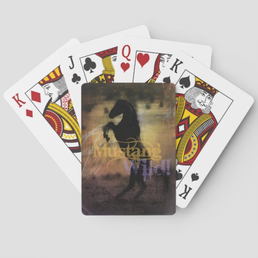 Plate-forme de MustangWILD des cartes de jeu (dos)