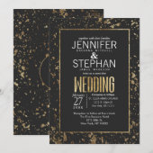 Plate-forme or Invitations de mariage (Devant / Derrière)