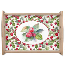 Aquarelle de framboises mignonnes