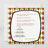 Plateau de biscuits colorés Invitations pour l'éch (Dos)