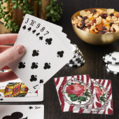 Plateau de cartes de jeu floral (In Situ)