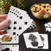 Plateau de cartes de jeu floral (In Situ)