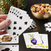 Plateau de cartes de jeu floral (In Situ)