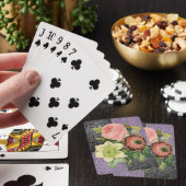 Plateau de cartes de jeu floral (In Situ)