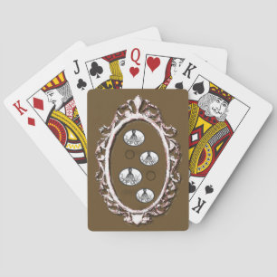 Plateau de cartes de jeu vintage