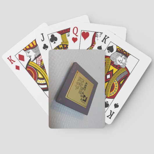 Plateau de microprocesseur de cartes à jouer (dos)