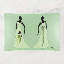 Plateau de rangement pour bibelots Les Femmes Vert