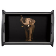 Plateau de service Black 4 Luxe, Mighty Elephant