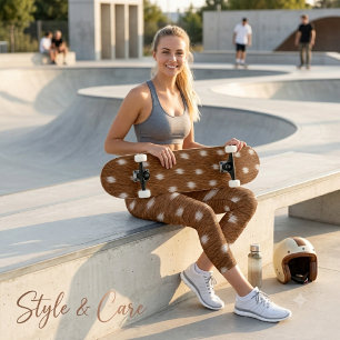 Plateau de skateboard à texture de peau de cerf na