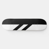 Plateau de skateboard noir et blanc segmenté (Horz)
