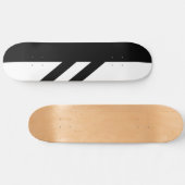 Plateau de skateboard noir et blanc segmenté (Horz)