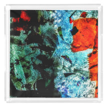 Acrylic Tray clear abstract,Ordinary texture tray