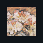 Plateau En Acrylique Branch with an orange spring azeea flower<br><div class="desc">Painting of a branch with an orange spring azeea flower</div>