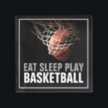 Plateau En Acrylique Manger Sommeil Jouer Basket-Ball Artwork Motivatio<br><div class="desc">Oeuvres de jeu populaires américaines et internationales - I Love This Game. Sports Populaires - Basketball Game Ball Image.</div>