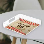 Plateau En Acrylique Numéro de base-ball Vintage personnalisé Rétro<br><div class="desc">Personnalisé vintage nom de baseball numéro design rétro peut être bon pour vous si vous aimez Baseball. Ou cela pourrait être un grand cadeau pour ceux qui aiment le baseball.</div>