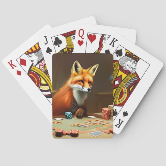 Plateau Fox de cartes de jeu (dos)
