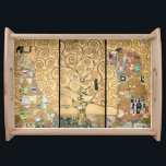 Plateau Gustav Klimt - Stoclet Frieze Arbre de vie<br><div class="desc">Triptyque de Frieze Stoclet : Arbre de Vie,  Réalisation,  Attente - Gustav Klimt,  Carton,  1909</div>
