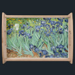 Plateau Iris par Vincent van Gogh<br><div class="desc">C'est des iris par Vincent van Gogh sur un plateau naturel de portion ; iris floral de nature de fleur de peinture impressionniste principale néerlandaise de beaux-arts de poteau d'impressionisme</div>