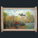 Plateau Jardin de Monet à Argenteuil Monet Art<br><div class="desc">Le Jardin de Monet à Argenteuil est une peinture de paysage impressionniste de l'artiste français Claude Monet,  c. 1873 montrant un beau jardin avec lui et sa femme debout dans l'arrière - plan.</div>