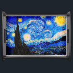 Plateau La nuit étoilée par Vincent Van Gogh<br><div class="desc">Vincent Van Gogh La Nuit Étoile. Il s'agit d'un ancien chef-d'oeuvre du peintre-maître néerlandais Vincent Van Gogh.Cette peinture de paysage d'art raffiné a une belle,  vibrante,  couleur saturée. Vincent Van Gogh était un peintre impressionniste de poste hollandais. Cette image est du domaine public</div>