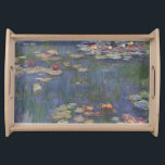 Plateau Les puits de Claude Monet<br><div class="desc">Claude Monet - Nymphes d'eau. Belle peinture florale aux belles couleurs de Claude Monet. Des cadeaux imprimés de haute qualité,  des imprimés,  des étuis téléphoniques et de nombreux autres cadeaux de grande qualité.</div>