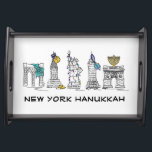 Plateau New York Hanoukka Chanukah NYC : un événement<br><div class="desc">Il présente une illustration originale en stylo et en encre de divers points de repère de New York "habillé" pour la saison des fêtes ! Cette illustration de Chanukah est également disponible sur d'autres produits. Ne vois-tu pas ce que tu cherches ? Vous avez besoin d'aide pour la personnalisation ?...</div>