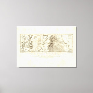 Plateau of Mexico City Canvas Afdruk