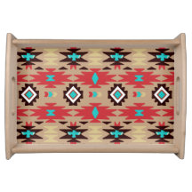 Red Turquoise Native American Vision Motif