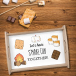 Plateau Station de S'mores<br><div class="desc">Amusons-nous plus ensemble à servir les meilleurs ingrédients de nos mores. Inspiré par le mouvement des parties do-it-yourself jardin's plus notre station de bois's mores service plateau semble mignon a un design délicieux. Marshmallows doux, craquelins, barres chocolatées et illustrations de grands feux de camp. Parfait pour le camping ou une...</div>