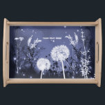 Plateau Stations Sky Twilight Enchantées & Foliage Rustiqu<br><div class="desc">Twilight Sky Stars & Foliage Plateau rustique enchanté.</div>