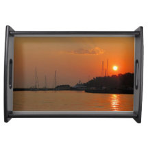 Ville de Limenas au coucher du soleil sur l'île de