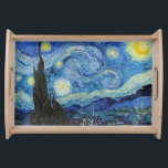 Plateau Vincent Van Gogh Starry Nuit Vintage Art<br><div class="desc">Plateau de service Vincent Van Gogh Starry Nuit Vintage Art fine</div>