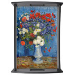 Plateau Vincent van Gogh - Vase avec Cornflowers & Poppies<br><div class="desc">Vase avec des fleurs de Cornouailles et des pavots - Vincent van Gogh,  Huile sur toile,  1887,  Paris</div>