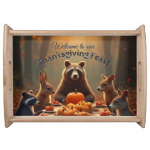 Woodland Thanksgiving Party Amis et famille