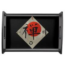 Zen de kanji avec Enso sur Biege