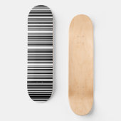 Plateforme de skateboard à code-barres noir (Recto)