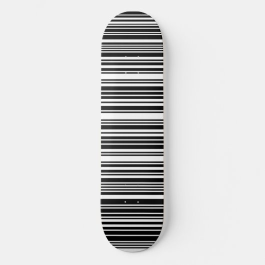 Plateforme de skateboard à code-barres noir (Recto)