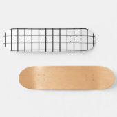 Plateforme de skateboard à motif quadrillé blanc e (Horz)