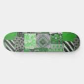 Plateforme de skateboard à patchwork vert (Horz)