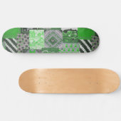 Plateforme de skateboard à patchwork vert (Horz)